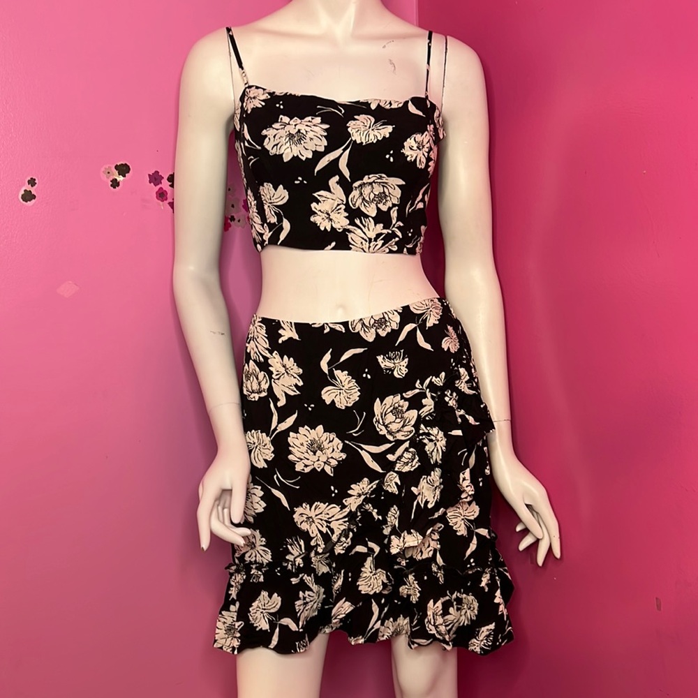 Free People Ive Got A Feeling Set top small medium skirt